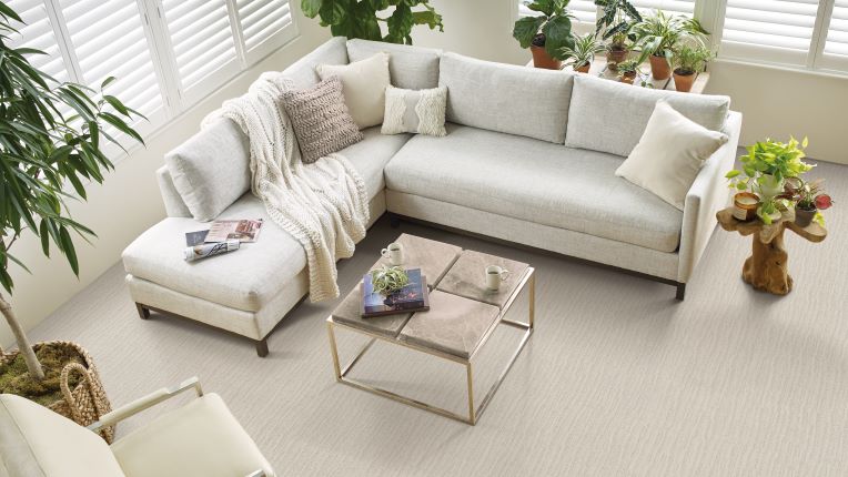 blinds in modern bright living room